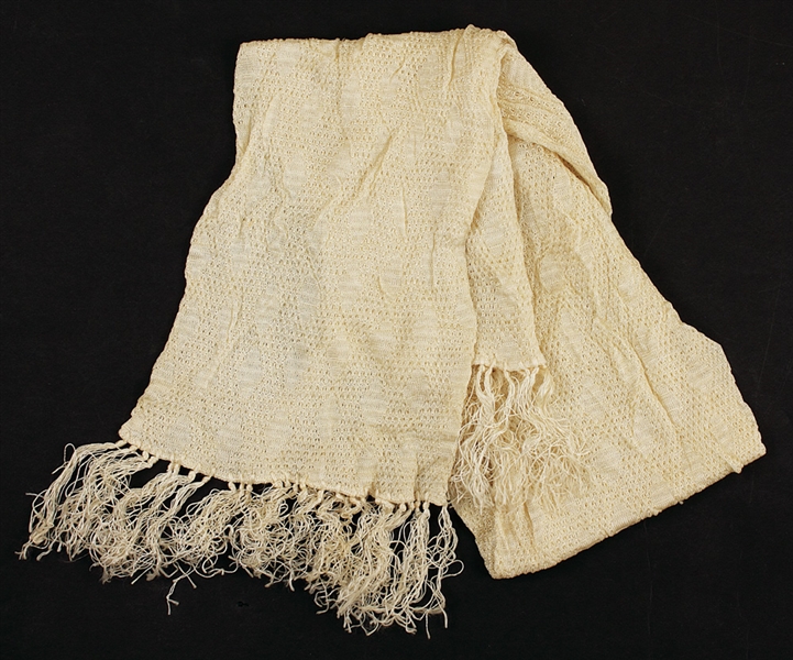 Michael Jackson Owned & Worn White Scarf