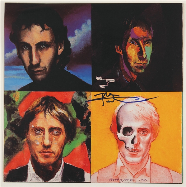 The Who Pete Townshend Signed "Face Dances" Poster