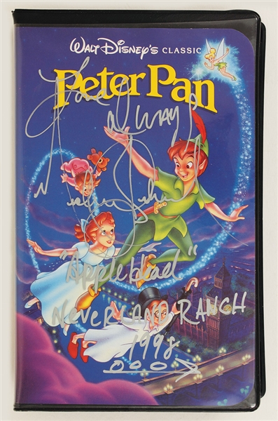 Michael Jackson Neverland Ranch Owned, Signed and Inscribed "Peter Pan" VHS Tape