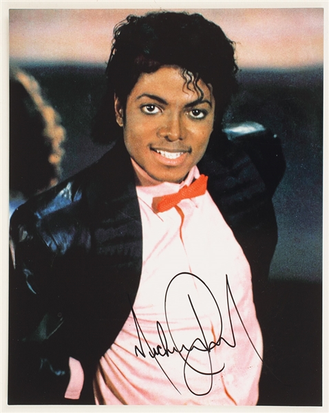 Michael Jackson Signed "Billie Jean" Photograph