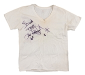 Michael Jackson Stage Worn T-Shirt Signed & Inscribed to Michael Bush
