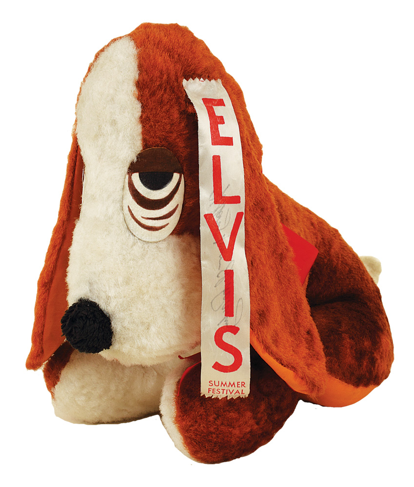 Lot Detail Elvis Presley Original Summer Festival Hound Dog Signed Inscribed to Gary Pepper