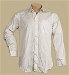 Michael Jackson Owned & Worn White Button Down Long Sleeved Shirt