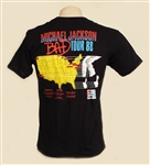Michael Jackson Owned & Worn Bad World Tour T-Shirt