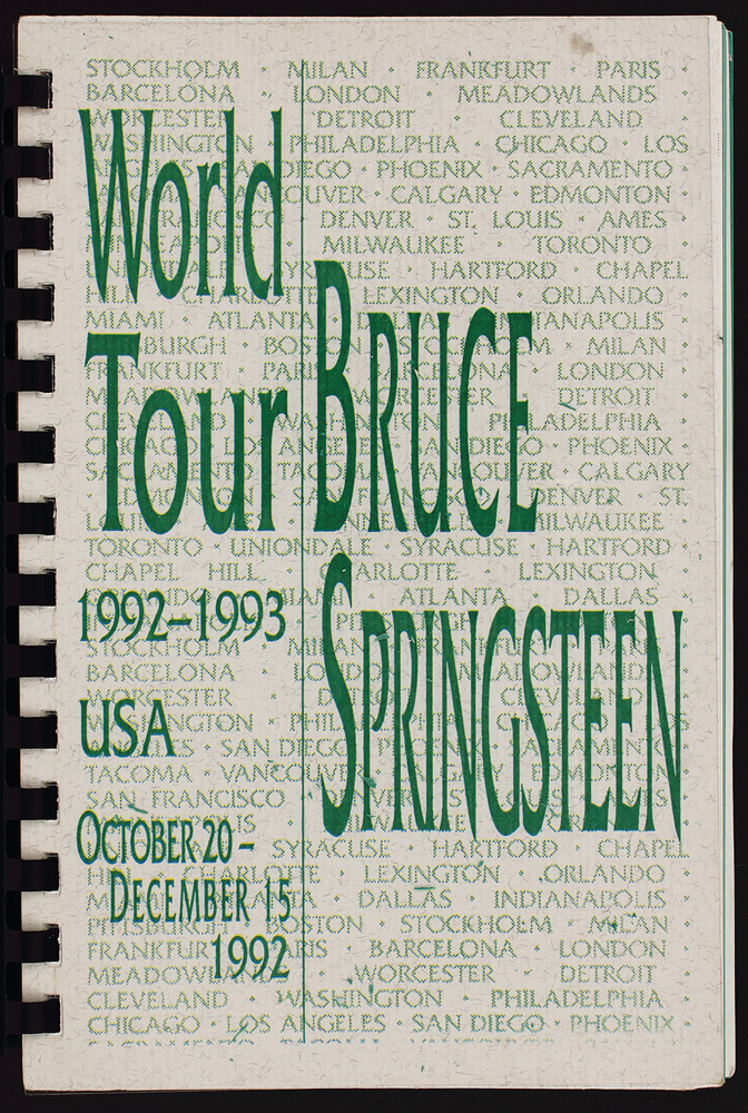 springsteen tour dates 1992