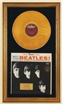 "Meet The Beatles" Original Commemorative Gold Record Album Display
