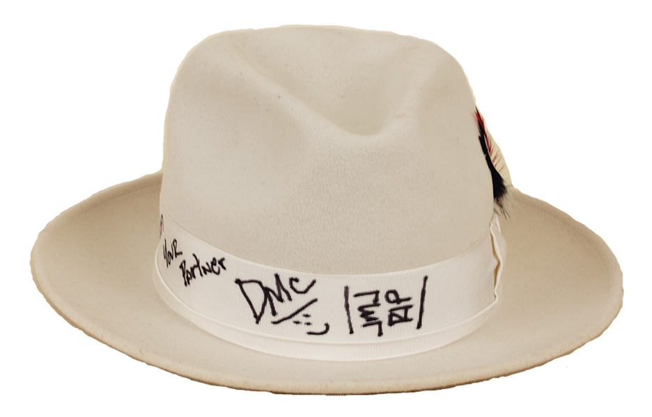 Run DMC Signed and Inscribed Stage Worn Fedora