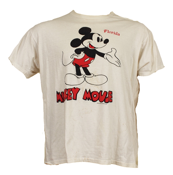 Michael Jackson Owned & Worn Mickey Mouse T-Shirt