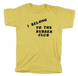 Michael Jackson Owned & Worn "I Belong To The Rubber Club" T-Shirt