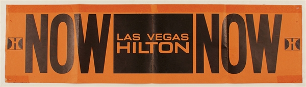 Elvis Presley Original Las Vegas Hilton Concert Banner