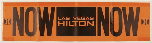 Elvis Presley Original Las Vegas Hilton Concert Banner