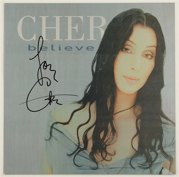 Cher Signed "Believe" 12" Album Photograph