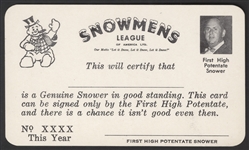 Elvis Presley Original Snowmens League Membership Card, Postcard, Posters and 45 Record