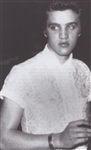 Elvis Presley Owned & Worn Custom Made 50's Style White Short-Sleeved Shirt