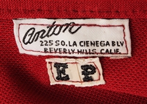 Elvis Presley Owned & Worn Custom Made Red Shirt
