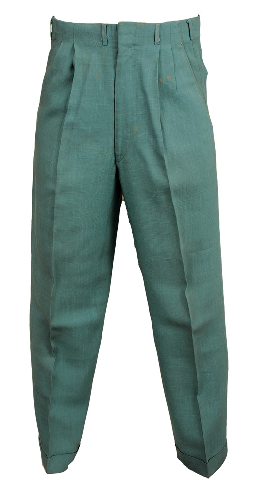 Lot Detail - Elvis Presley 1950's Owned & Worn Custom Made Turquoise Pants