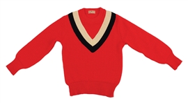 Elvis Presley 1950s Owned & Worn  Custom Made Red Knit Sweater