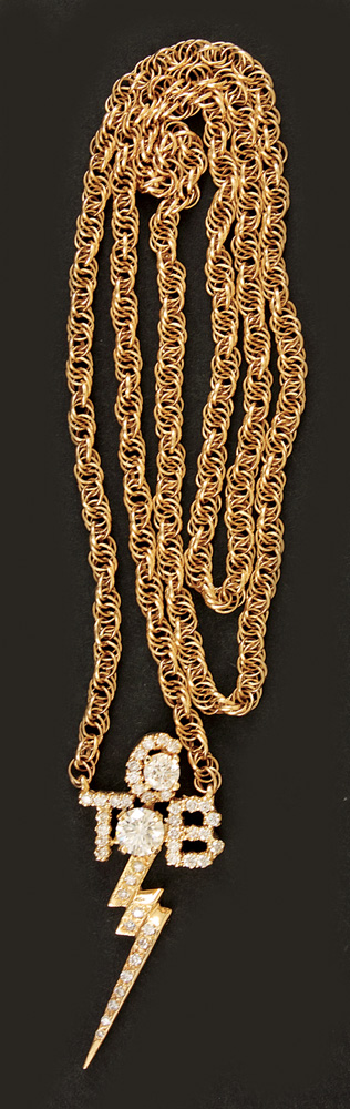 Elvis Presley 14k Gold Tcb Necklace