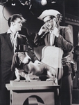 Elvis Presley 1950's Steve Allen Show Owned & Worn Short Sleeved Shirt Signed & Inscribed to Gary Pepper