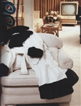Elvis Presley Owned & Worn Custom Made Superfly Double Breasted White Leather Coat With Faux Fur Trim and Detachable Cape 