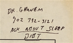 Elvis Presley Hand Annotated Las Vegas International Hilton Telephone Directory With Handwritten Notes