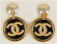 Liza Minnelli Owned & Worn Faux Chanel Earrings