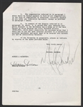 Michael Jackson Original Agreement File Copy Concerning Commissions Owed To His Father Joe Jackson and Purchase of his Father's Interest in their Hayvenhurst Family Home