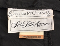 Janet Jackson Owned & Worn Black Lace Jessica McClintock Dress with Black Leather Boots