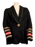 Janet Jackson Owned & Worn Black Jacket With Red and Gold Design