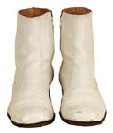 Elvis Presley Stage Worn While Leather Boots