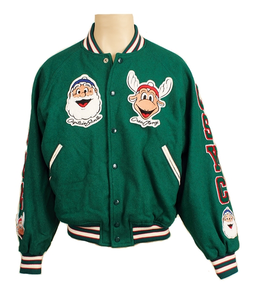 Michael Jackson Owned & Worn Christmas Baseball Jacket