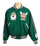 Michael Jackson Owned & Worn Christmas Baseball Jacket