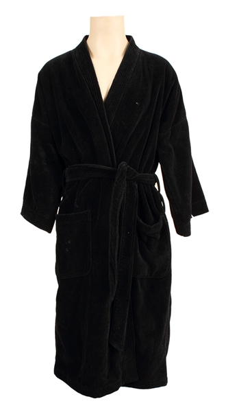 Michael Jacksons Owned & Worn Saks Fifth Avenue Black Robe