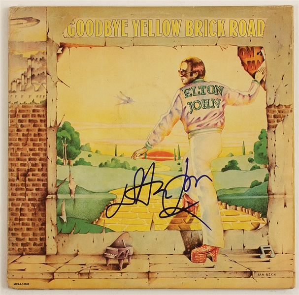 Elton John Signed "Goodbye Yellow Brick Road" Album
