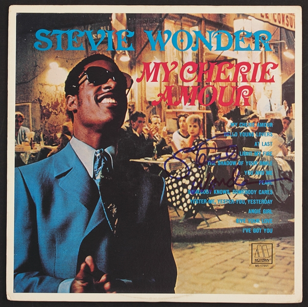 Lot Detail Stevie Wonder Signed "My Cherie Amour" Album