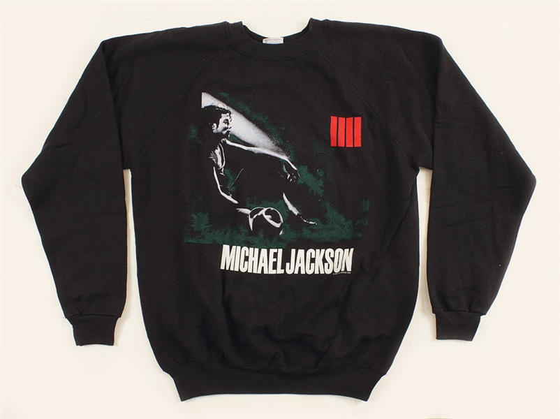 Michael Jackson Owned & Worn "Bad Tour 88" Sweatshirt