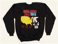 Michael Jackson Owned & Worn Bad Tour '88 Sweatshirt