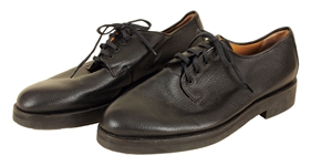 Michael Jackson Owned & Worn Giorgio Armani Black Leather Shoes