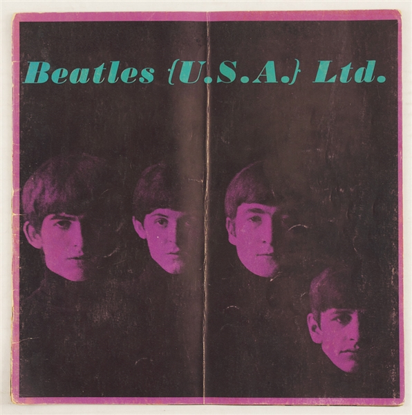 Beatles Original 1964 U.S.A. Tour Program