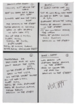 Mick Jagger Handwritten & Signed Dancing In The Street Lyrics
