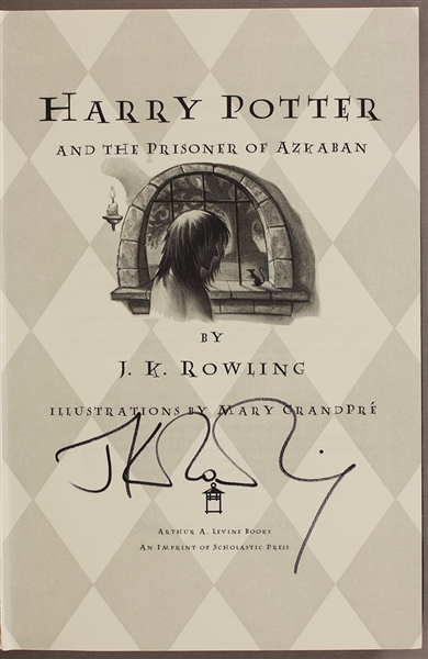 J.K. Rowling Signed "Harry Potter and the Prisoner of Azkaban" and "Harry Potter and the Chamber of Secrets"