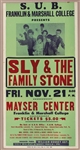 Sly & The Family Stone Original 1969 Franklin & Marshall College Concert Poster From Sly Stone's Personal Collection