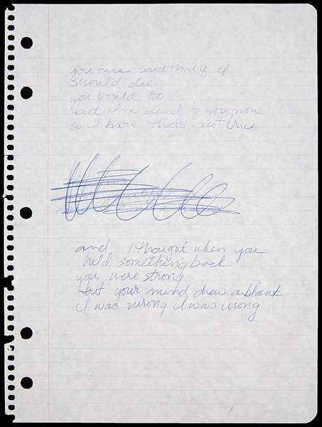 Madonna Handwritten Working Song Lyrics