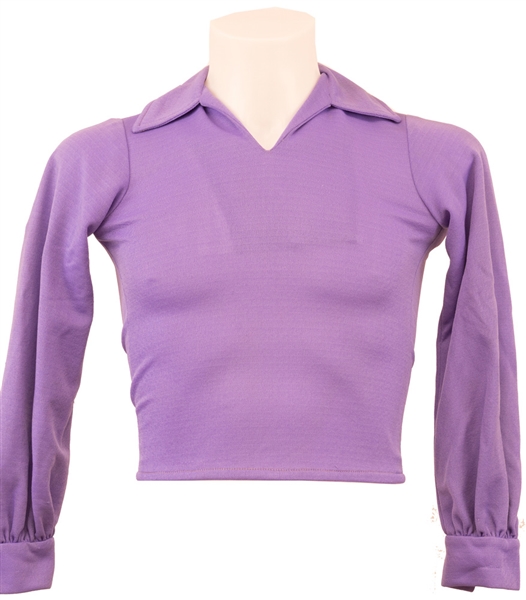 Jackson 5 Stage Worn Boyd Clopton Purple Shirt