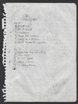 Tupac Shakur Handwritten Album Set List