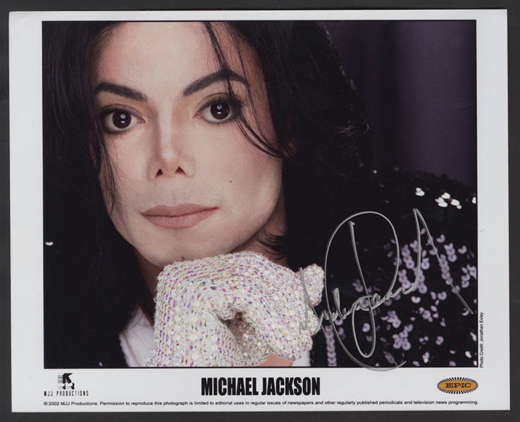 Michael Jackson Signed Promotional Photograph