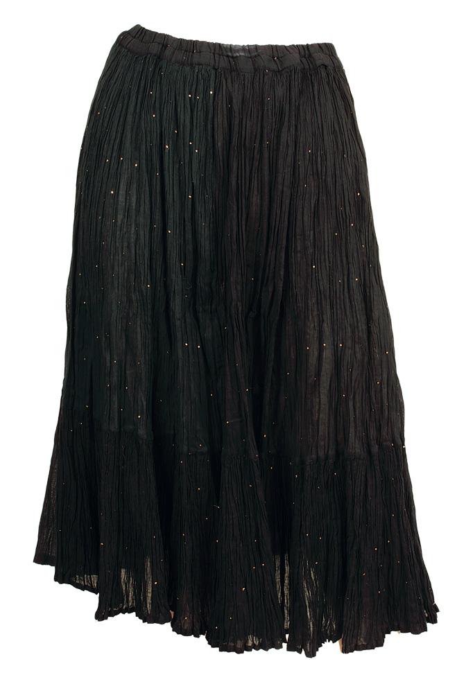 Lot Detail - Stevie Nicks Owned & Worn Black Skirt with Tiny Beads
