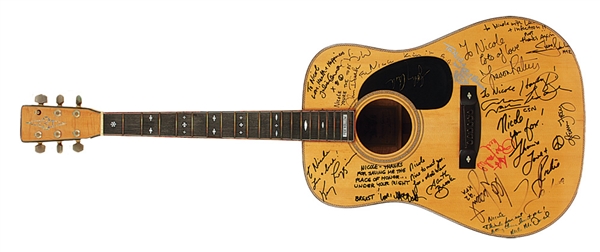 Guitar Signed & Played by Over 40 Rock & Roll Greats