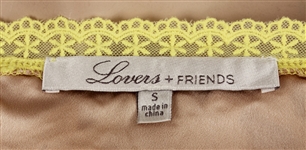 Taylor Swift Owned & Worn Yellow Cut-Out Crop Top 