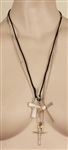 Madonna Owned & Worn Necklaces With Crosses Circa Mid-1980's